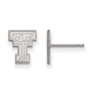 Sterling Silver Texas Tech University XS (Tiny) Post Earrings
